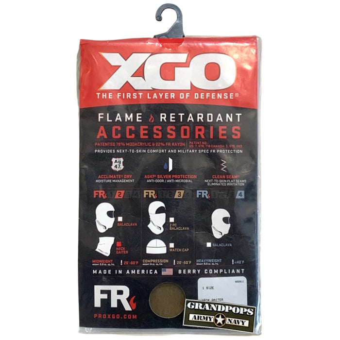 XGO Tan499 FRAC Midweight Berry Compliant Phase 2 (FR2) Neck Gaiter USA MADE