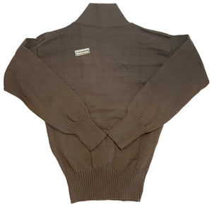 U.S. Military Green Acrylic 5-Button Knitted Sweater USA MADE