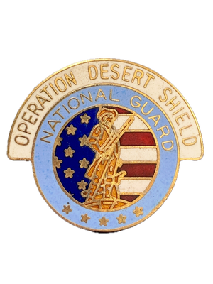 Army National Guard Operation Desert Shield Pin