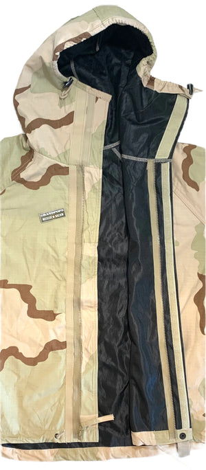 U.S. Military DCU 3-Color Desert NBC MOPP Chemical Warfare Protective Jacket
