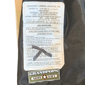 U.S. Military DCU 3-Color Desert NBC MOPP Chemical Warfare Protective Jacket