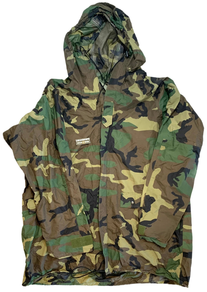 U.S. Military M81 Woodland ORC Nylon Wet Weather Rain Jacket