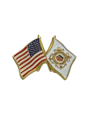 USCG/USA Flag Pin
