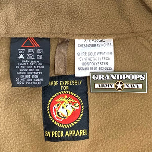 USMC Coyote Brown 100% Polyester Cold Weather ECWCS Shirt
