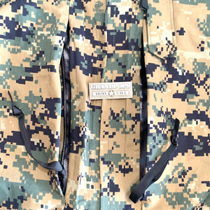 USMC MARPAT Woodland Digital Gortex Nylon Water-Resistant APECS Pullover Parka