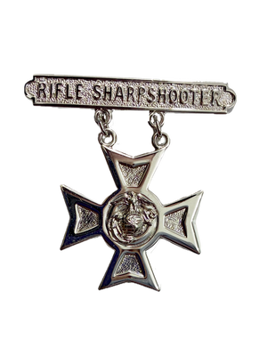 U.S. Marine Corps RIFLE Sharpshooter Qualification Badge Pin