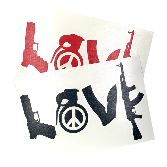 LOVE Weapons Morale Sticker