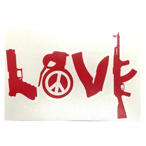 LOVE Weapons Morale Sticker