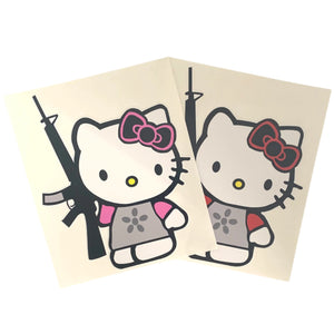 2nd Amendment Mean Girl Kitty Morale Sticker