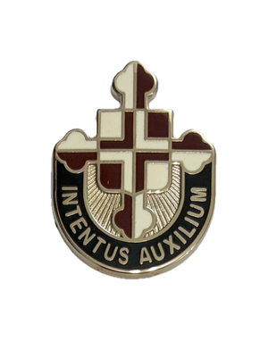 U.S. Army 410th Hospital Center DUI Crest Pin