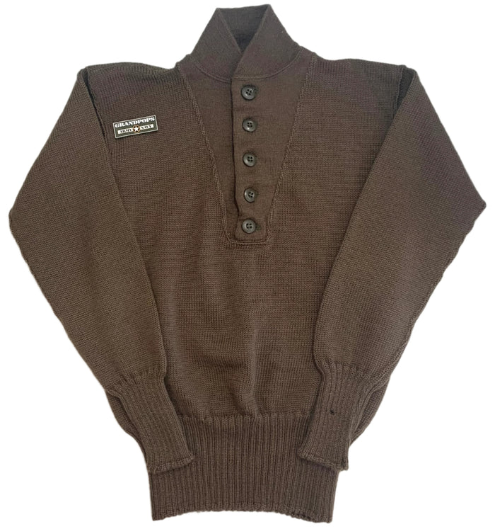 U.S. Military Olive Drab 100% Wool Knitted Sweater USA MADE