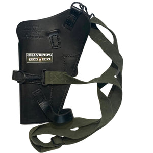 U.S. Military M7/M9 Black Leather 9mm Pistol Holster