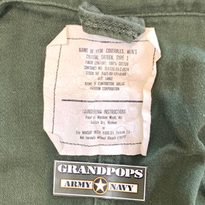 U.S. Military OG-107 Sateen Coveralls