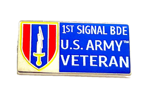 1st Signal Brigade U.S. Army Veteran Pin