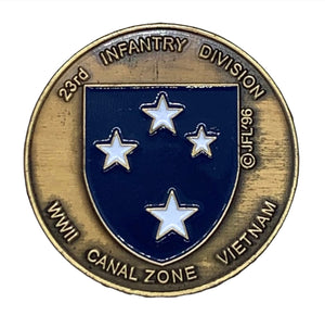 23rd Infantry Division WWII Canal Zone Vietnam Challenge Coin