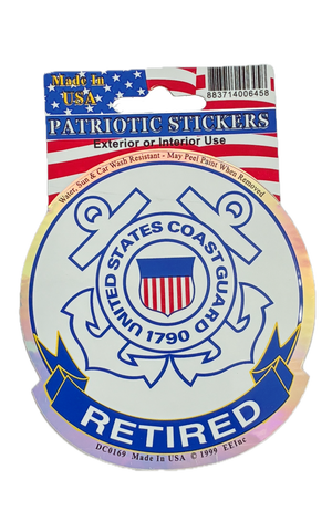 United States Coast Guard Retired Sticker