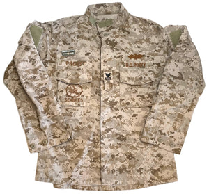 U.S. Navy NWU Type II AOR-1 Desert Digital Seabees Blouse