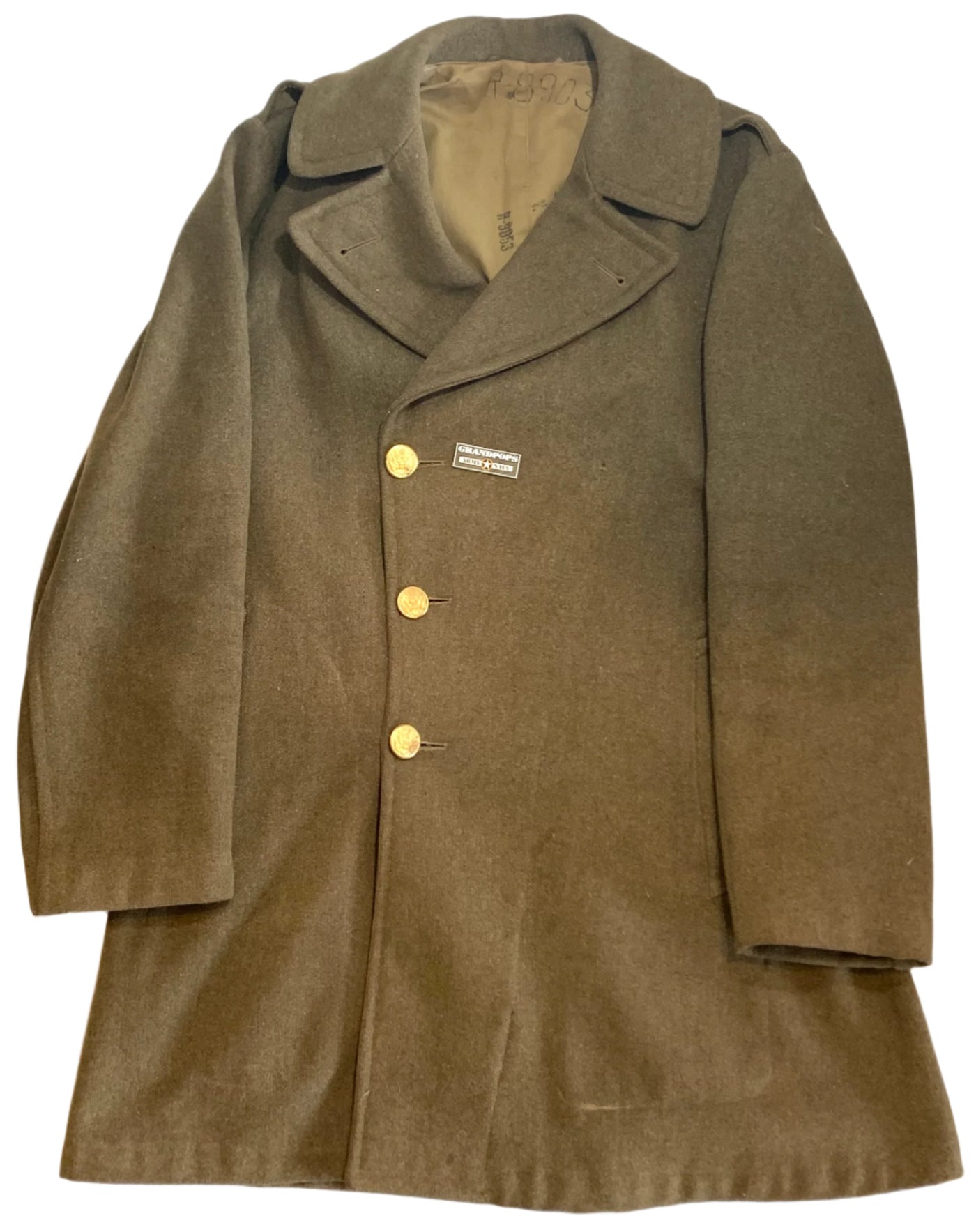 U.S. Military World War 2 Original Named Twice Wool Enlisted