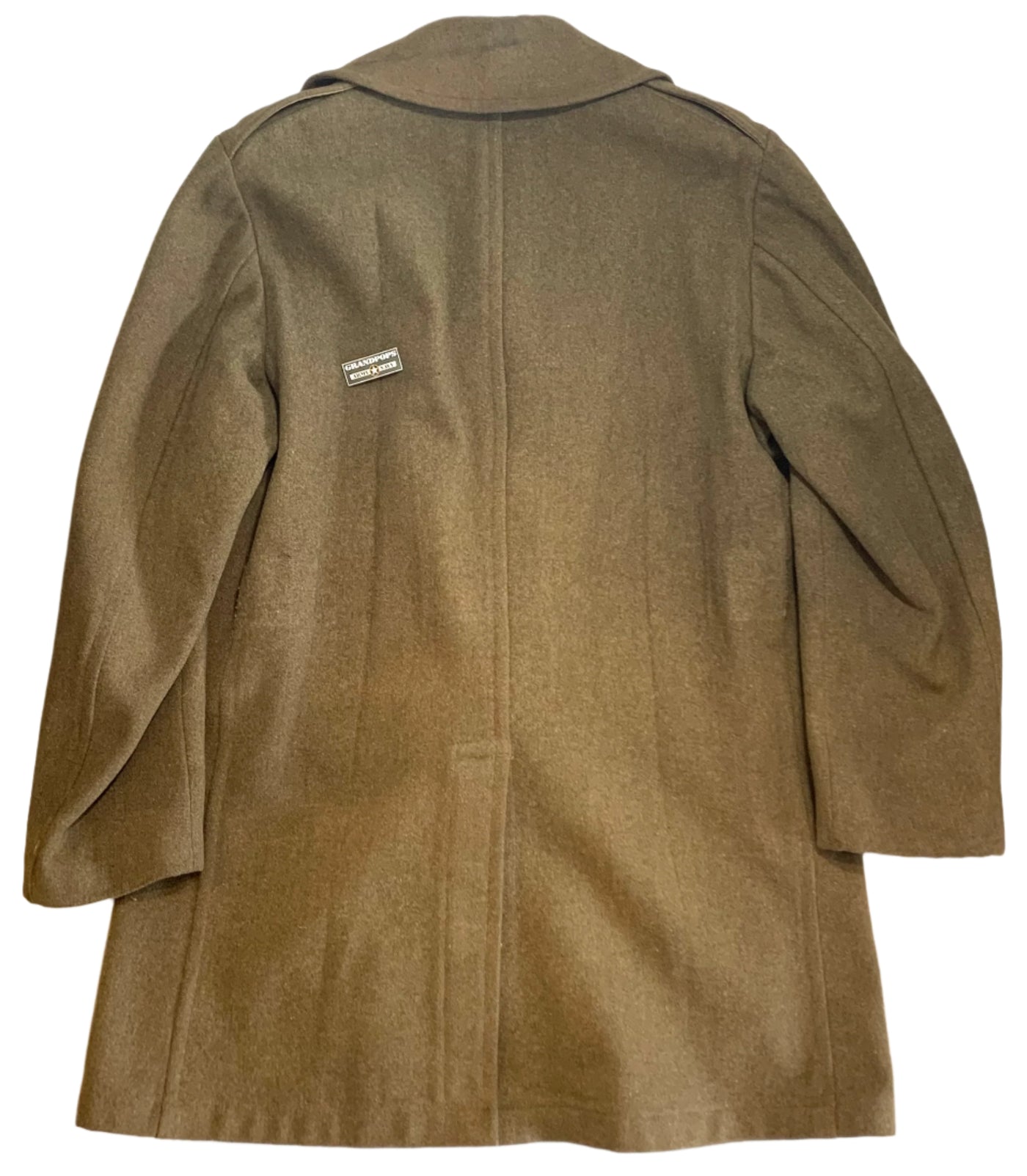 Back-Vent Washed-Serge Overcoat [尾州ウール] U.S. Military World
