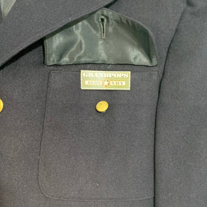 U.S. Military World War 2 Original Coast Guard Dress Uniform Top W/ Pins