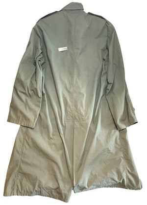 U.S. Military Vietnam War Era Cotton & Polyester Quarpel Raincoat W/ Plastic Buttons
