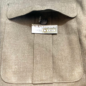 U.S. Vietnam War Era Marine Corps Service Alpha Serge Wool Dress Green Jacket Dated 1971