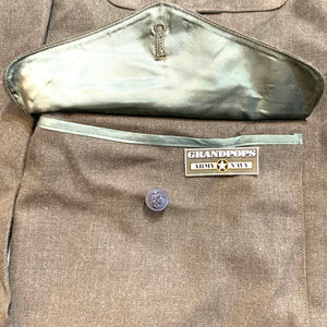 U.S. Marine Corps Staff Sergeant's Tropical Service Alpha Serge Green Shade 2241 Poly/Wool Dress Jacket Dated 1977 W/ Service Stripes