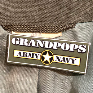 U.S. Marine Corps Staff Sergeant's Tropical Service Alpha Serge Green Shade 2241 Poly/Wool Dress Jacket Dated 1977 W/ Service Stripes