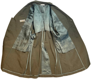 U.S. Marine Corps Sergeant's Tropical Service Alpha Serge Green Shade 2241 Poly/Wool Dress Jacket Dated 1984 W/ Service Stripes