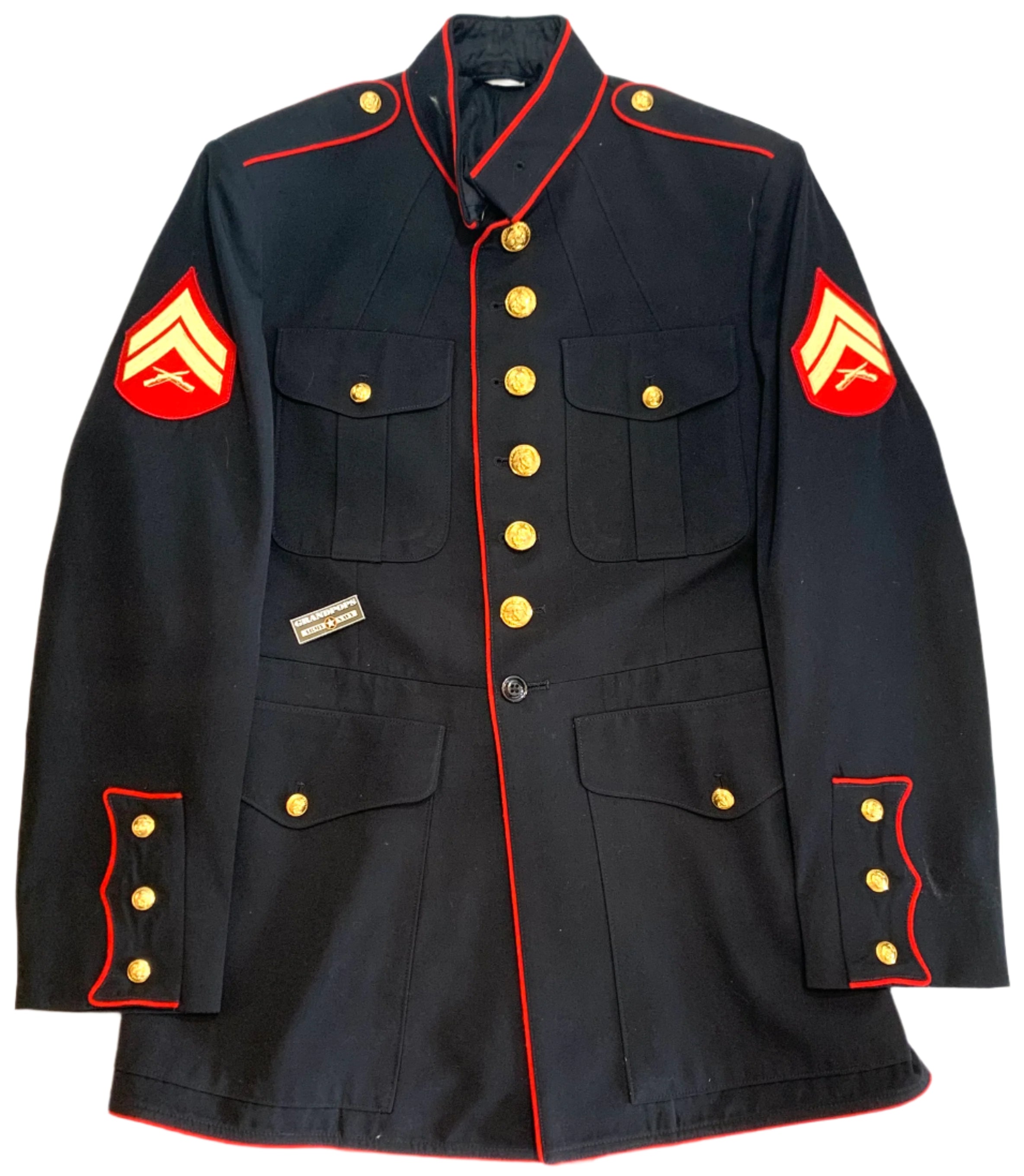 U.S. Marine Corps Service Dress Blue Shade 2312 Poly/Wool Gabardine Dr –  GRANDPOPSARMYNAVY