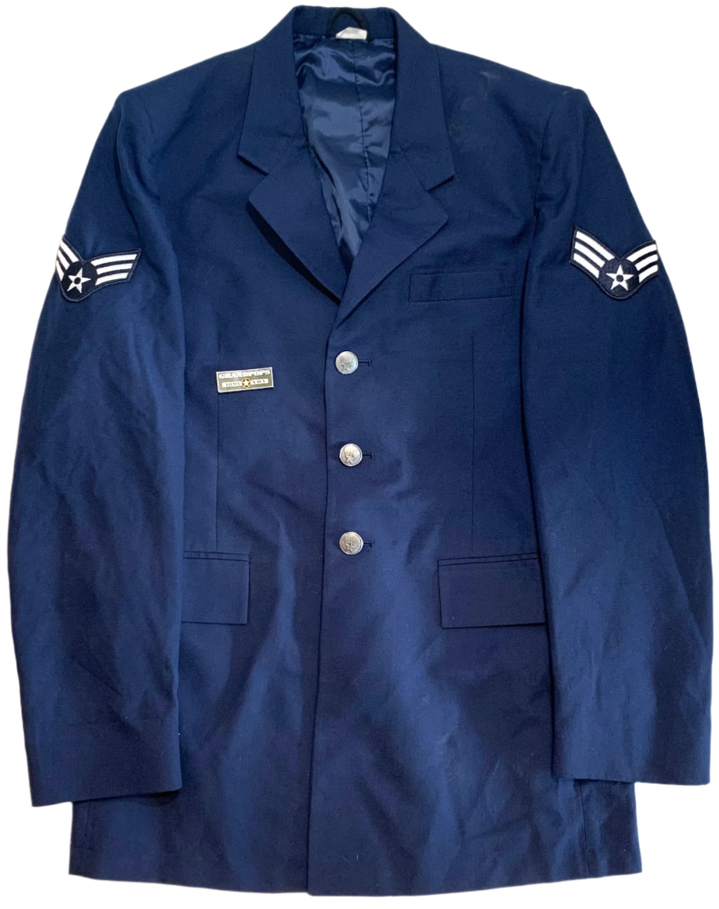 U.S. Air Force Staff Sergeant's Serge AF Shade 1620 Blue Poly/Wool Dress Uniform Dinner Jacket U.S. Air Force Staff Sergeant's Serge AF Shade 1620 Blue Poly/Wool Dress Uniform Dinner Jacket
