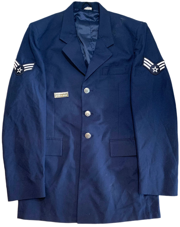 U.S. Air Force Staff Sergeant's Serge AF Shade 1620 Blue Poly/Wool Dress Uniform Dinner Jacket