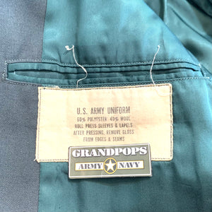 U.S. Army Vietnam War Era Sergeant Major's Green AG-344 Poly/Wool Tropical Class A Service Dress Uniform Jacket Dated 1972