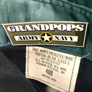 U.S. Army Vietnam War Era Sergeant Major's Green AG-344 Poly/Wool Tropical Class A Service Dress Uniform Jacket Dated 1972