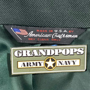 U.S. Army Department of Defense Officer's Green Polyester Class A Service Dress Uniform Jacket