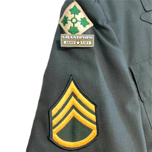 U.S. Army Cold War Era Staff Sergeant's Green AG-344 Poly/Wool Class A Service Dress Uniform Jacket Dated 1978
