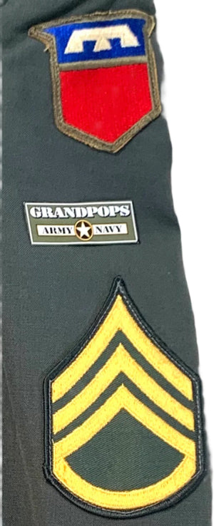 U.S. Army Cold War Era Staff Sergeant's Green AG-344 Poly/Wool Class A Service Dress Uniform Jacket Dated 1978