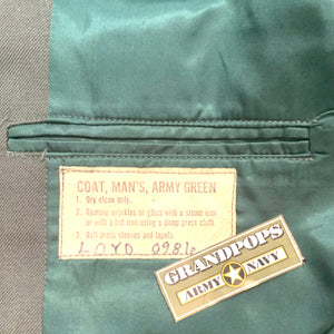 U.S. Army Green AG-344 Poly/Wool Tropical Class A Service Dress Uniform Jacket Dated 1982