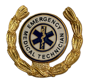 Emergency Medical Technician with Wreath Pin