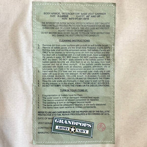 U.S. Military DCU Interceptor OTV Base Vest Body Armor