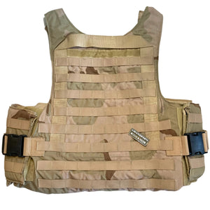 U.S. Military Point Blank Body Armor DCU 3-Color Desert Plate Carrier