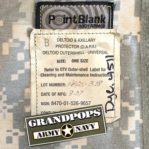 U.S. Military ACU Interceptor OTV Base Vest Body Armor W/ Add-Ons
