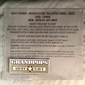 U.S. Military ACU Interceptor OTV Base Vest Body Armor W/ Add-Ons