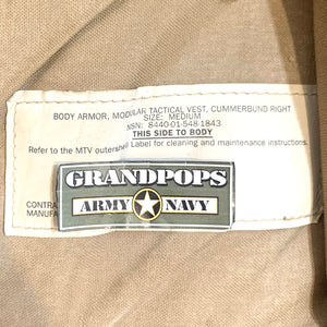 U.S. Military USMC Coyote Brown Modular Tactical Vest Body Armor