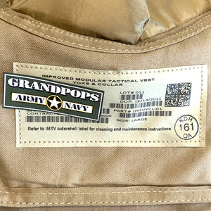 U.S. Military USMC Coyote Brown Improved Modular Tactical Vest Body Armor