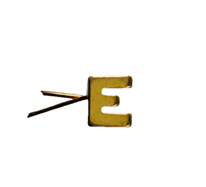 USN Gold Letter E Device