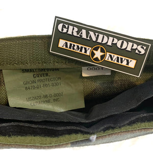 U.S. Military M81 Woodland Nylon Cover Groin Protector Body Armor W/ Buckles