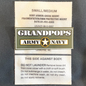 U.S. Military M81 Woodland Nylon Cover Groin Protector Body Armor W/ Buckles