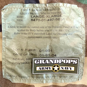 U.S. Military M81 Woodland Nylon Groin Protector OTV Interceptor Body Armor