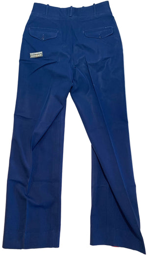 Vietnam War Era USMC Service Dress Gabardine Blue Wool Type II Class 7 Dress Pants W/ Stripes